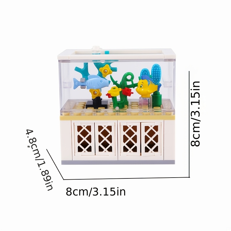 Miniature Kitchen Furniture Building Bricks Set